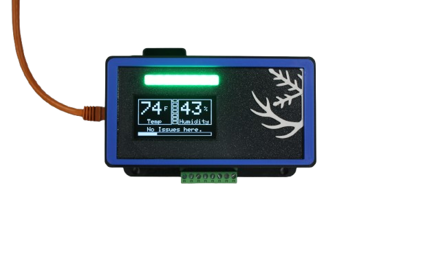 Building Sensor temperature monitor with probe cable